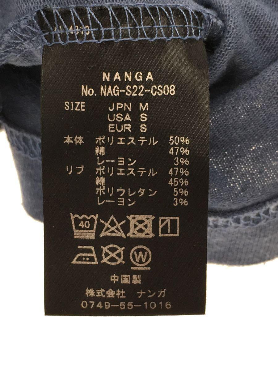 NANGA◆長袖Tシャツ/M/ポリエステル/BLU/NAG-S22-CS08_画像5