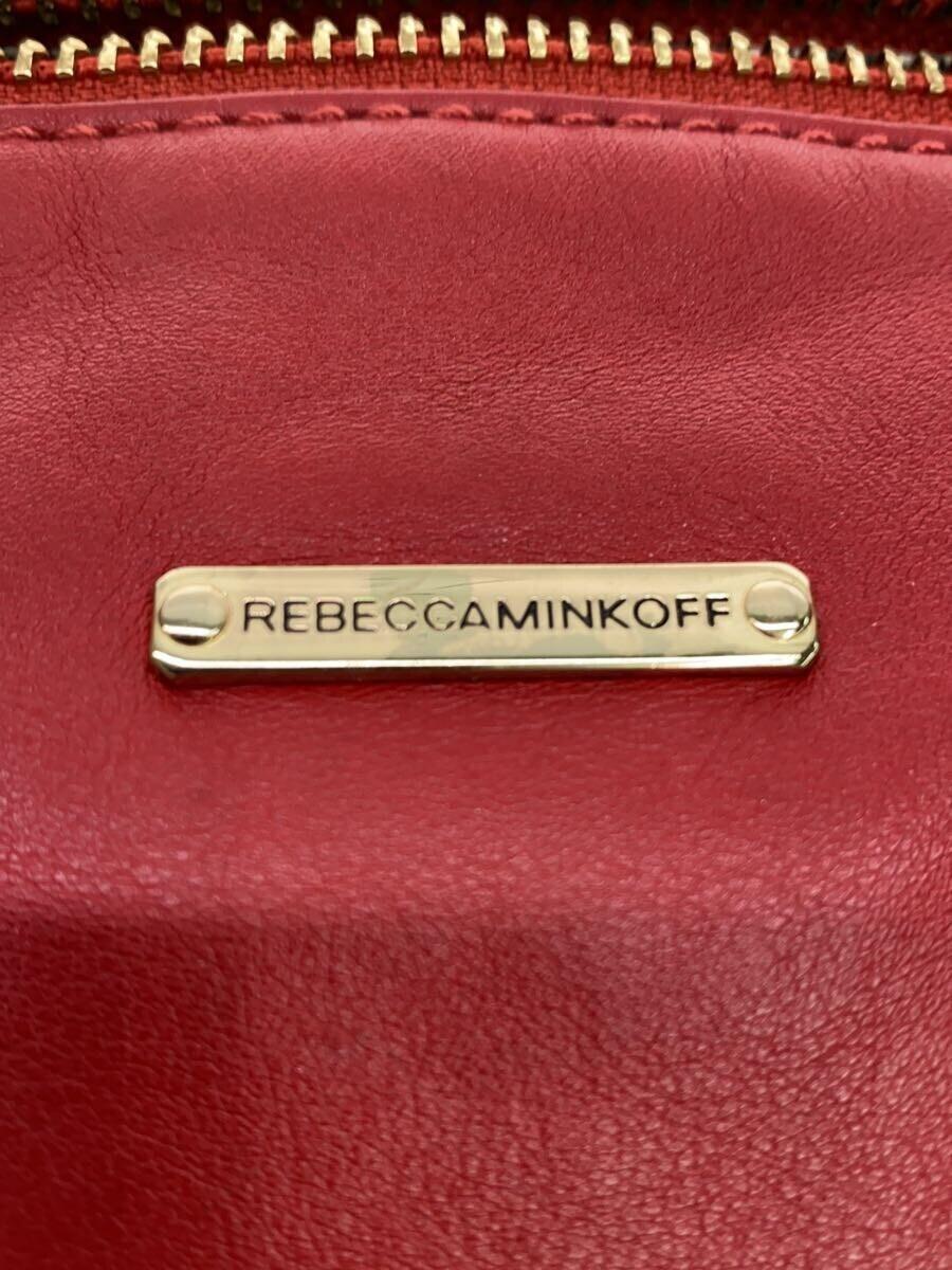 REBECCA MINKOFF◆ショルダーバッグ/レザー/RED_画像5