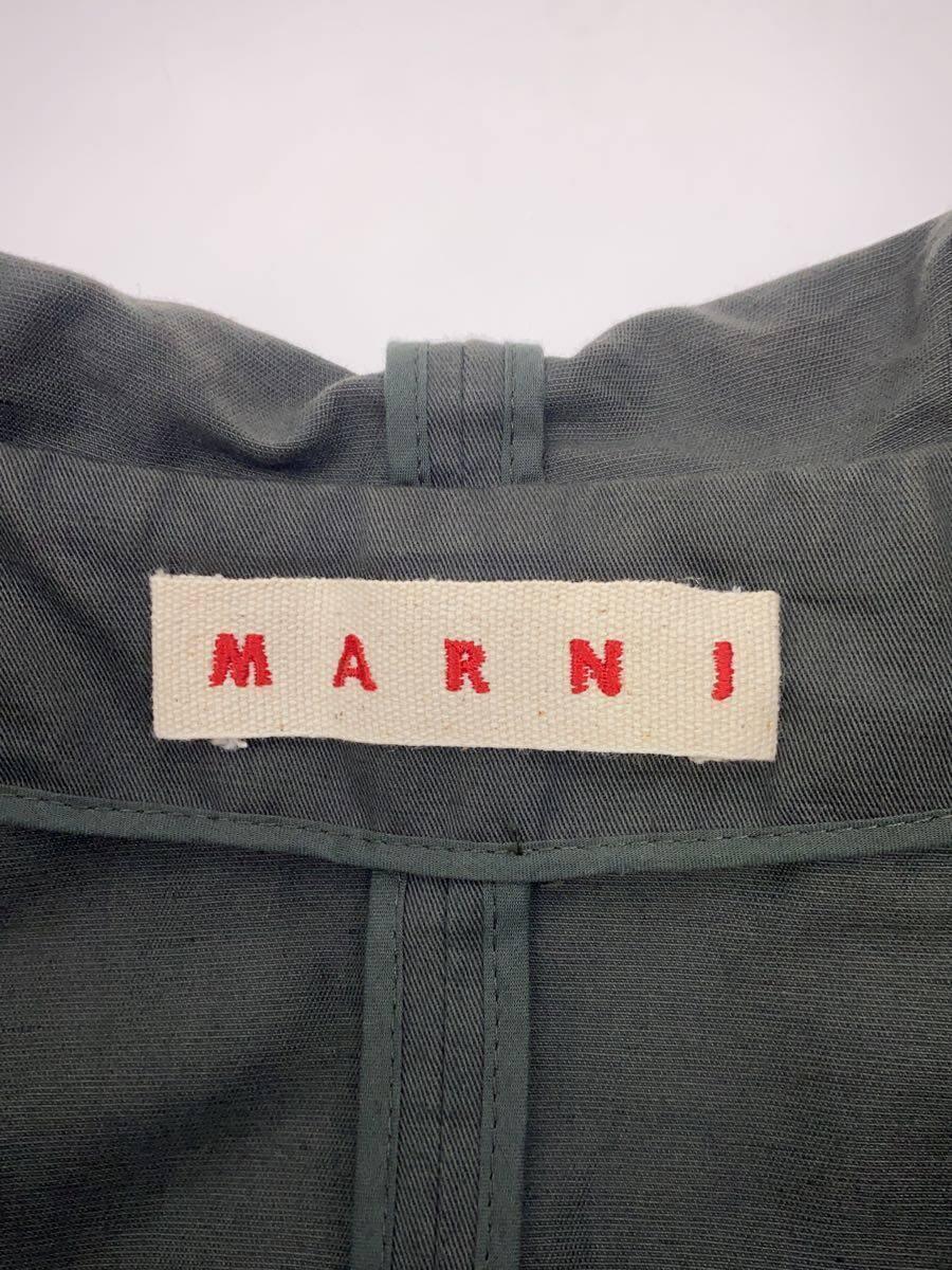 MARNI◆ジャケット/38/コットン/グリーン/無地/E15JKMAR14MOOTCR23_画像3