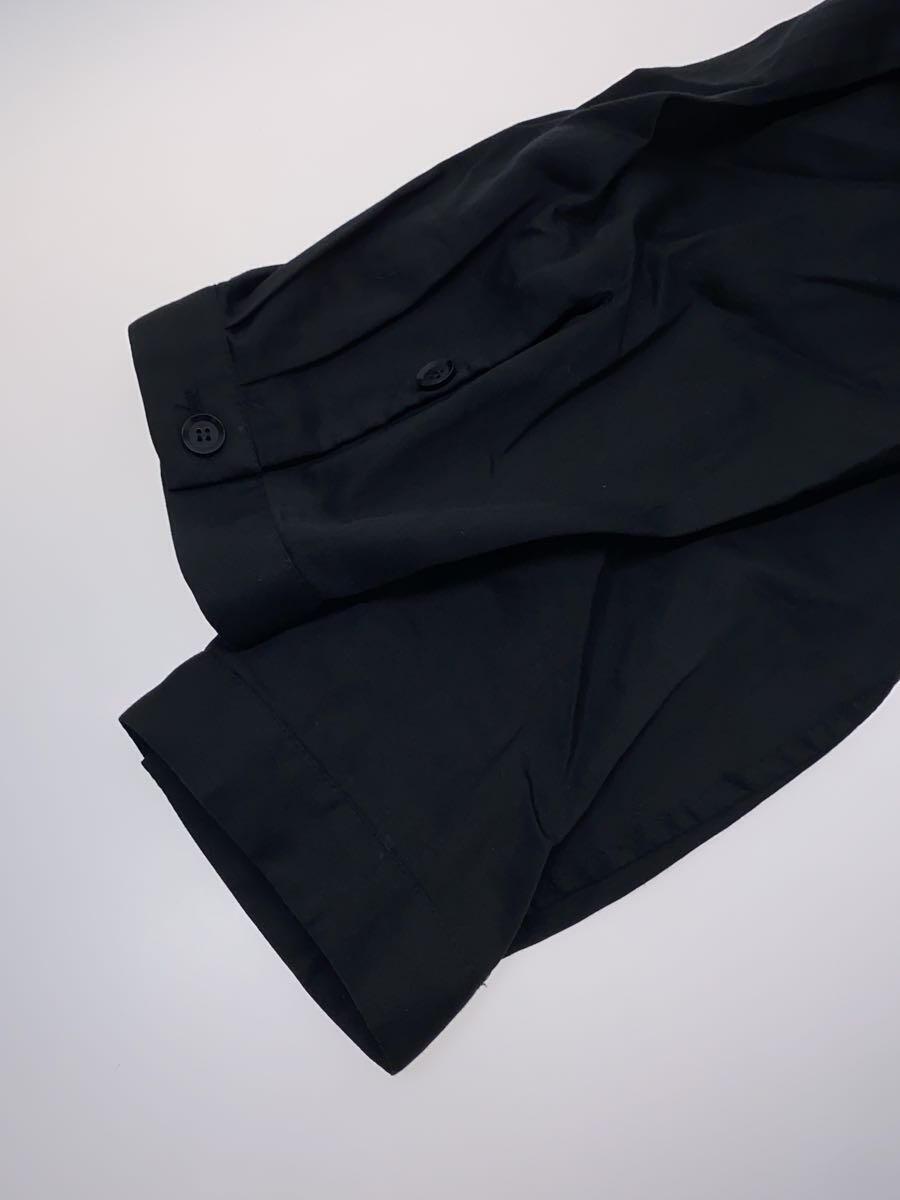 YOHJI YAMAMOTO◆長袖シャツ/4/コットン/BLK/無地/HH-B67-006_画像5