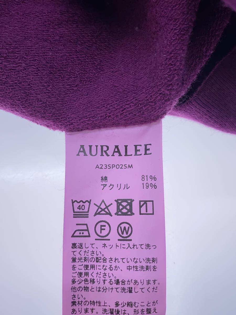 AURALEE◆スウェット/5/コットン/PUP/無地/A23SP02SM/SUPER MILLED SWEAT P/O/23ss_画像4