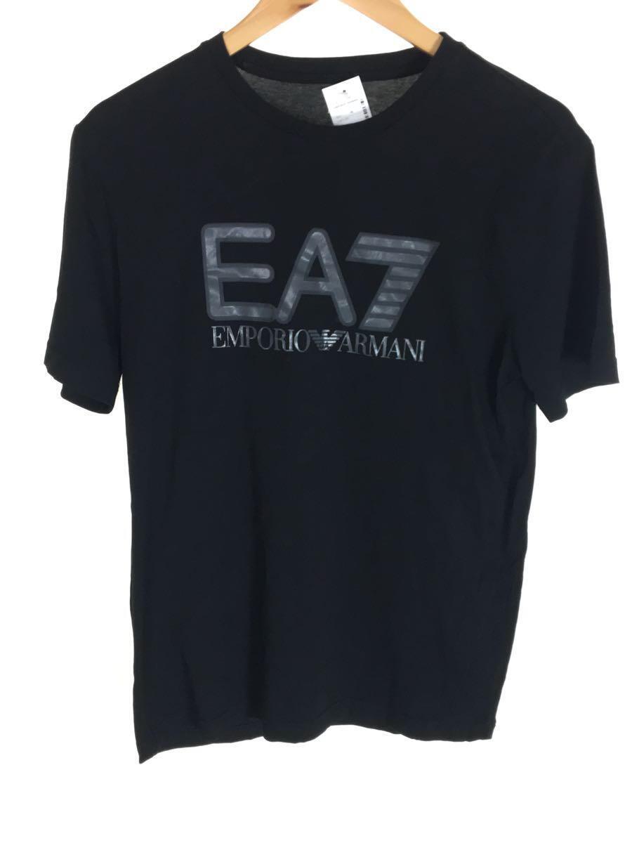 EMPORIO ARMANI◆Tシャツ/M/コットン/BLK_画像1