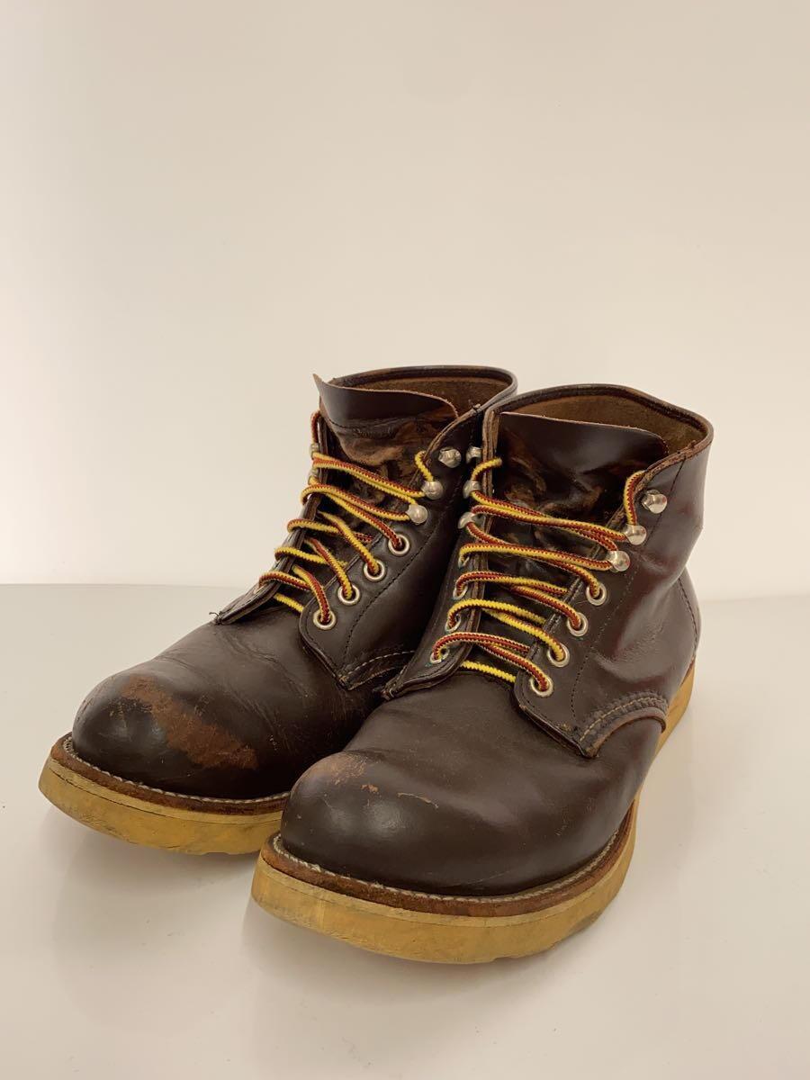 RED WING◆ブーツ/-/BRW/レザー_画像2