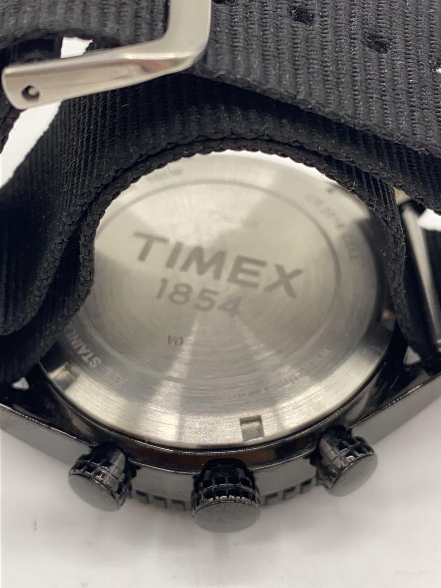 TIMEX◆クォーツ腕時計/アナログ/キャンバス/BLK/BLK_画像3