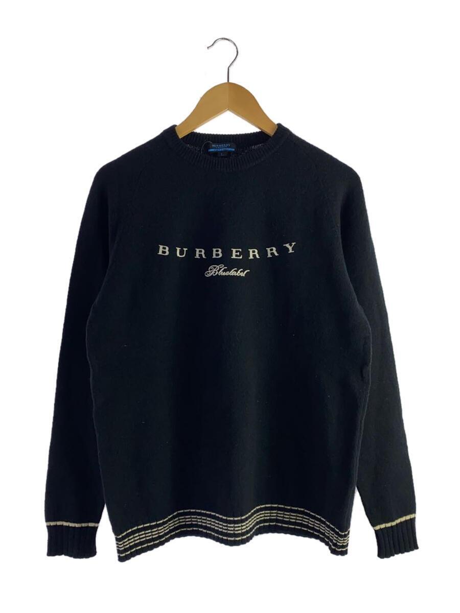 BURBERRY BLUE LABEL◆セーター(厚手)/L/ウール/BLK_画像1