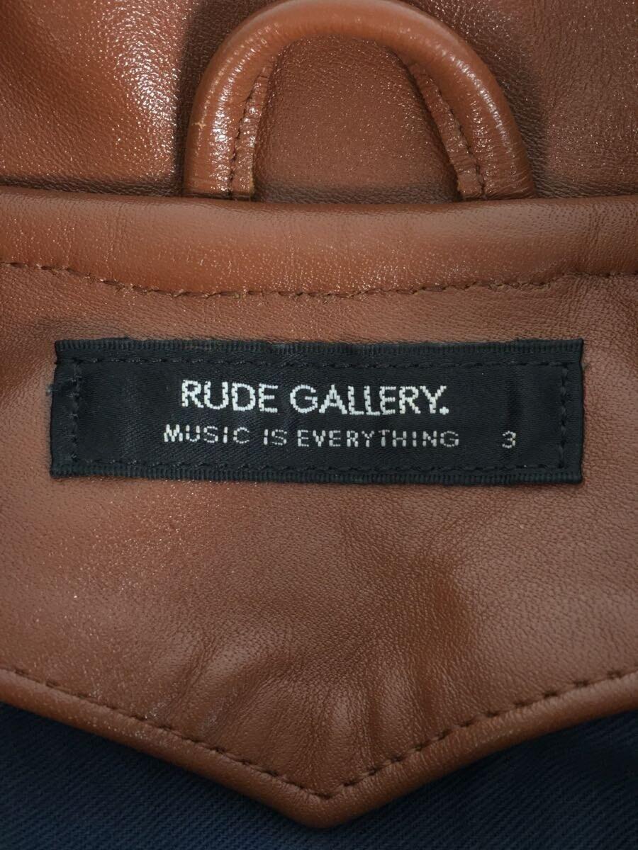 RUDE GALLERY◆レザージャケット・ブルゾン/3/馬革/BRW_画像3