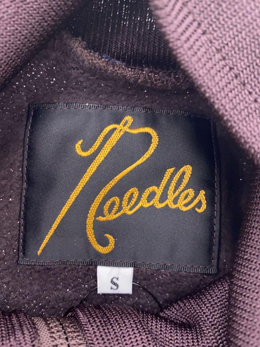 Needles◆ジャージ/S/コットン/BRW/トラックジャケット/TRACK JACKET_画像3