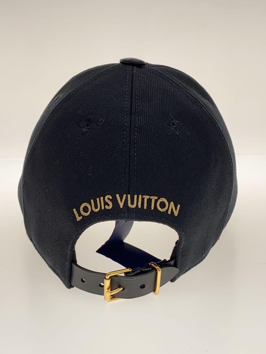 LOUIS VUITTON◆キャップ/FREE/コットン/BLK/メンズ/M7050L_画像3