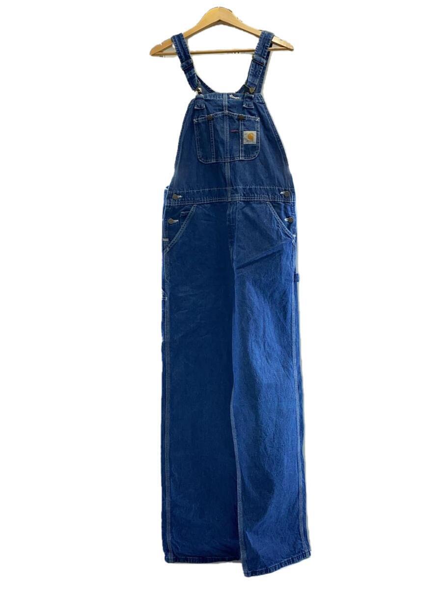 Carhartt◆WASHED DENIM BIB OVERALL/オーバーオール/34/デニム/IDG/R07-DST