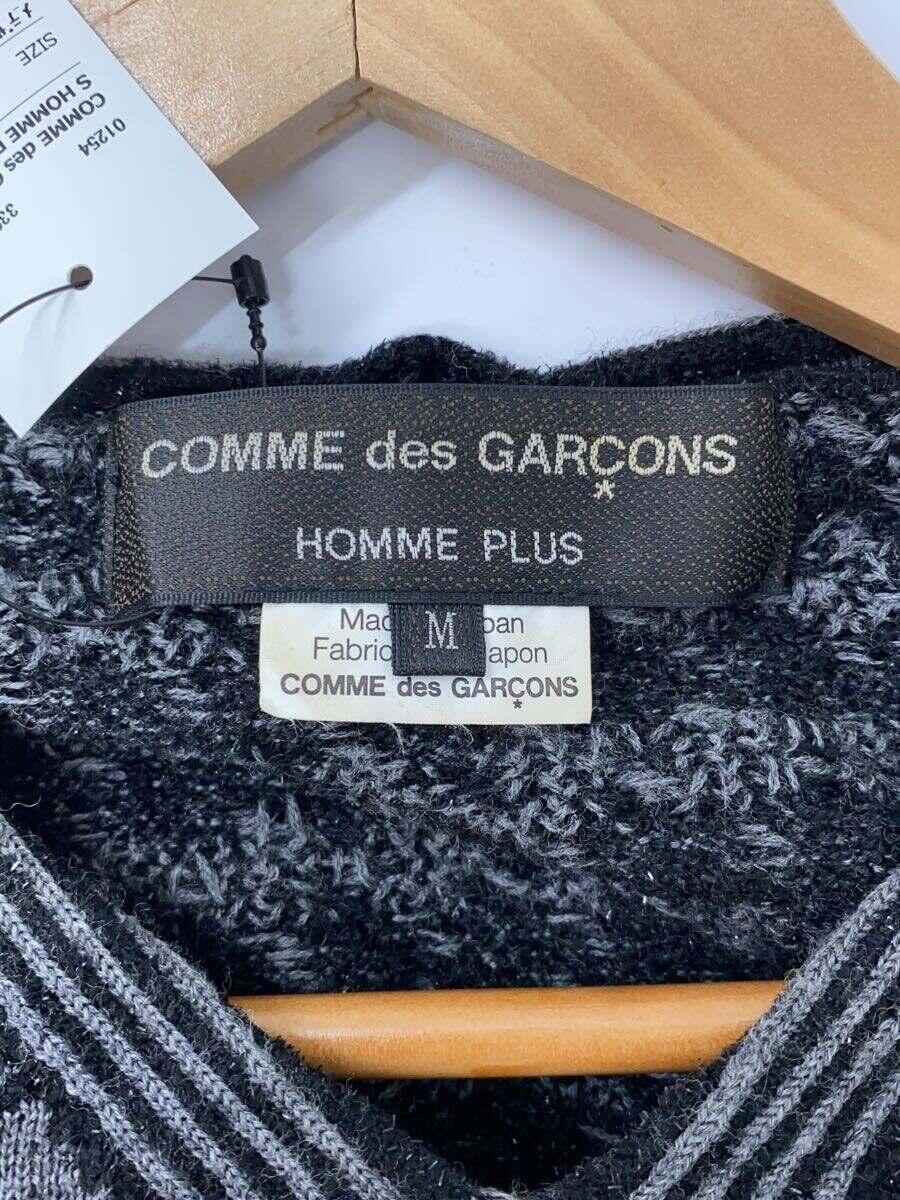 COMME des GARCONS HOMME PLUS◆カーディガン(薄手)/M/ウール/グレー/千鳥格子/PH-N009/AD2021_画像3