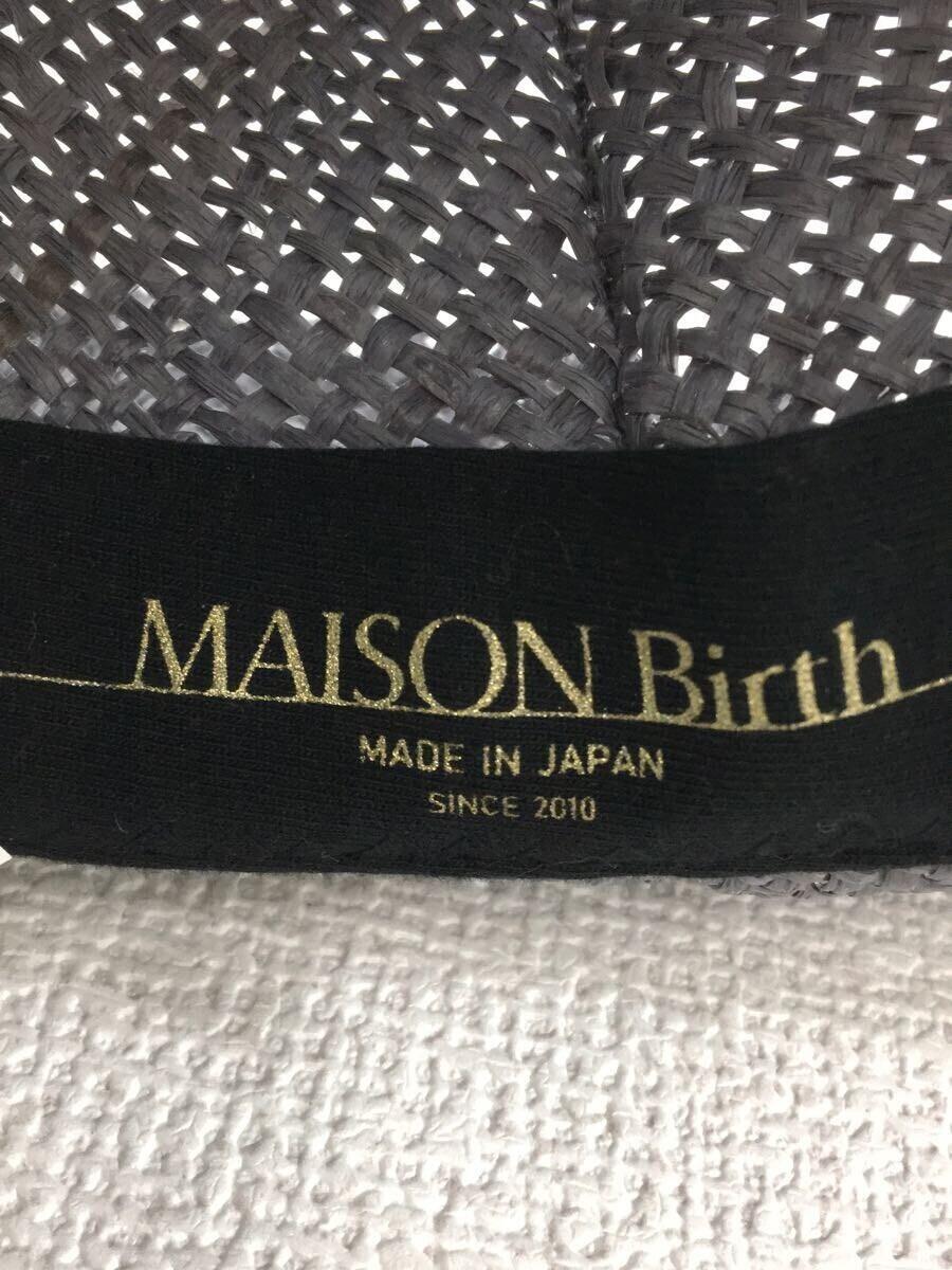 MAISON Birth/ストローハット/FREE/SLV/無地/メンズ/MB-22109_画像5