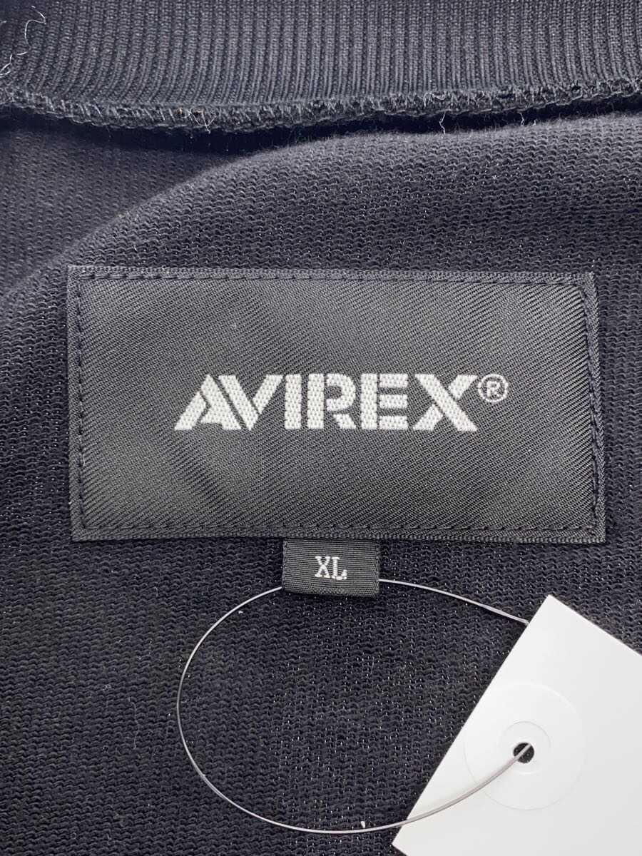 AVIREX◆ジャケット/XL/ポリエステル/BLK/無地/6123334_画像3