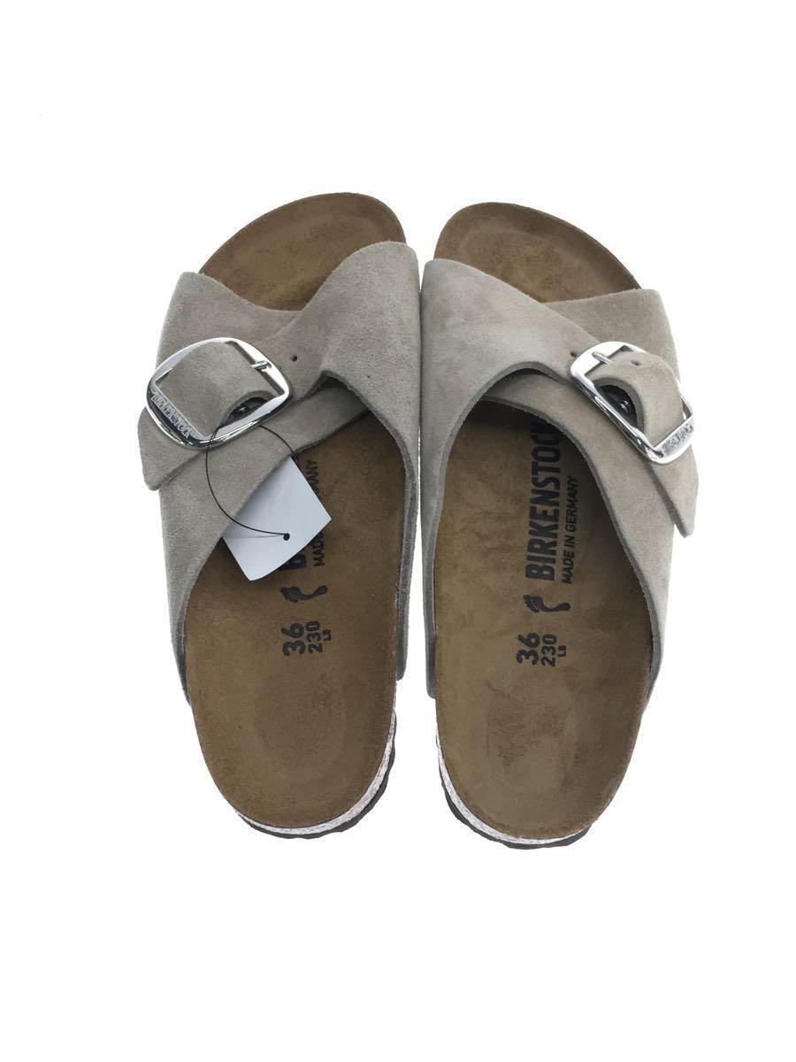 BIRKENSTOCK◆サンダル/23cm/BEG/スウェード_画像3