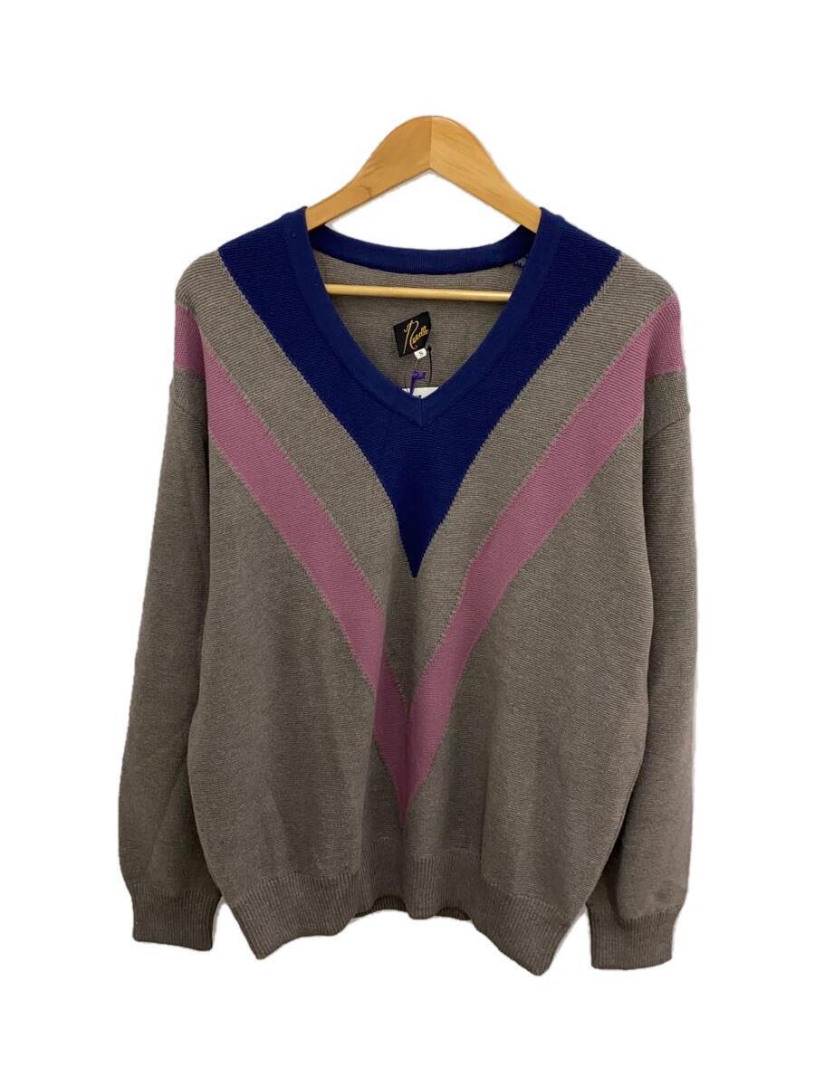 Needles◆セーター(薄手)/S/ウール/BEG/GL261/タグ付/20SS/V Neck Sweater