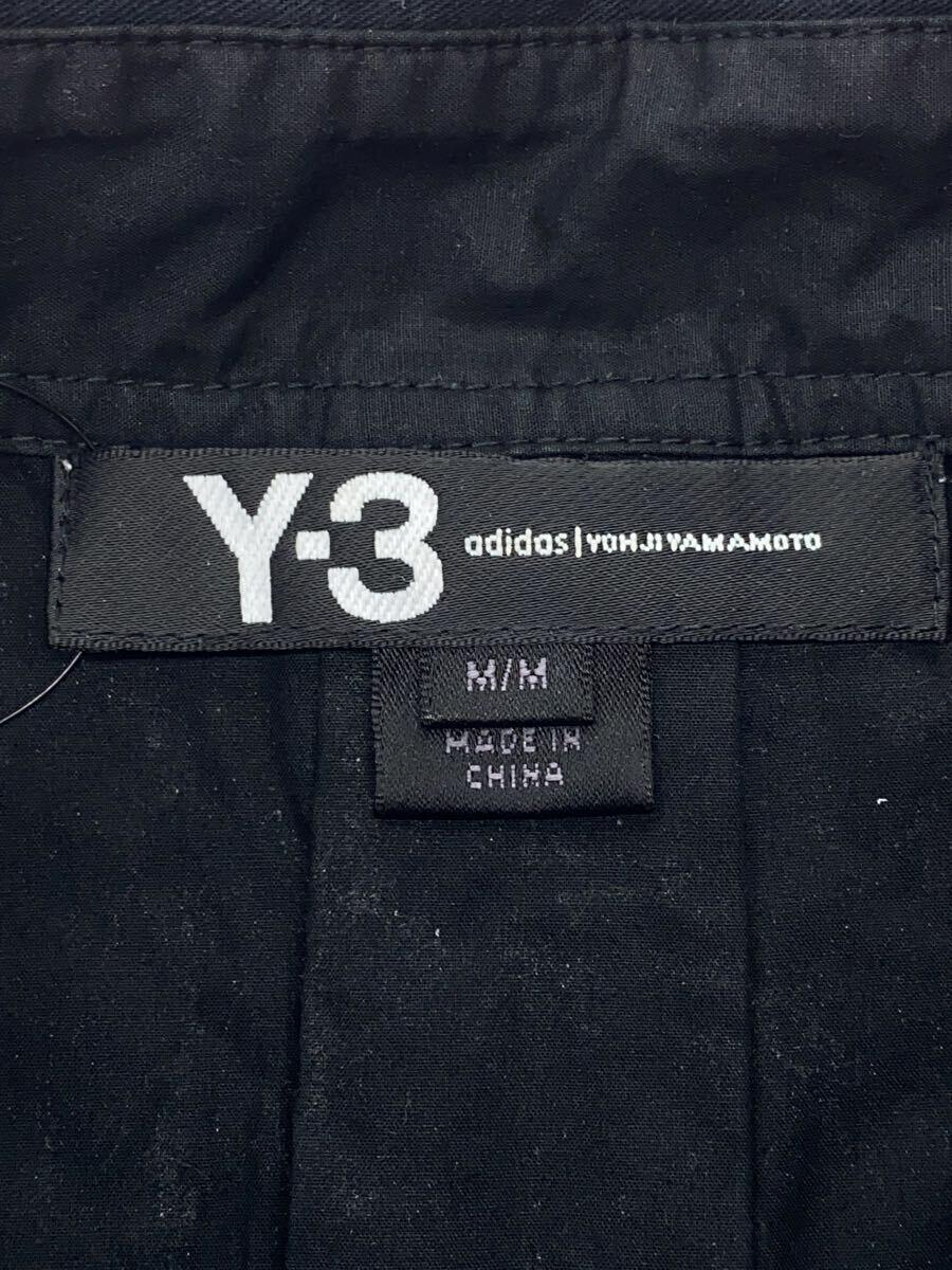 Y-3◆Zip Shirt/長袖シャツ/M/コットン/BLK/B49884_画像3
