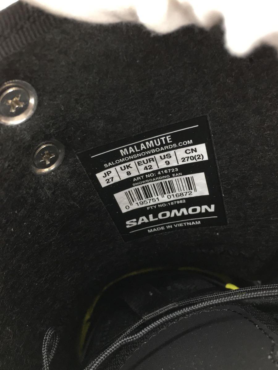 salomon◆スノーボードブーツ/サロモン/27cm/BLK/MALAMUTE/416723_画像6