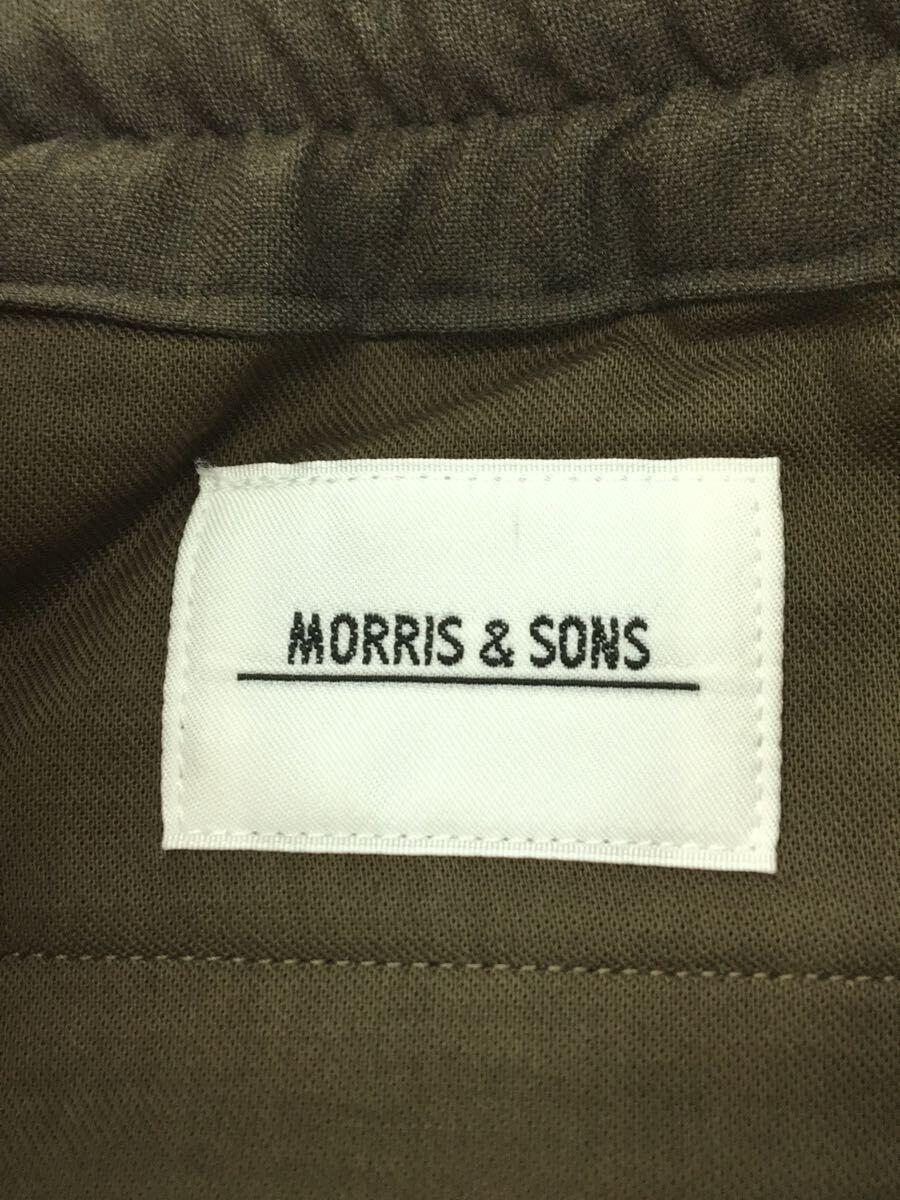 Morris & Sons◆スラックスパンツ/1/ウール/CML/無地_画像4
