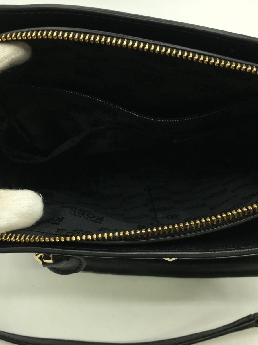 MICHAEL KORS◆ショルダーバッグ/レザー/BLK/35H7GE0S5L_画像6