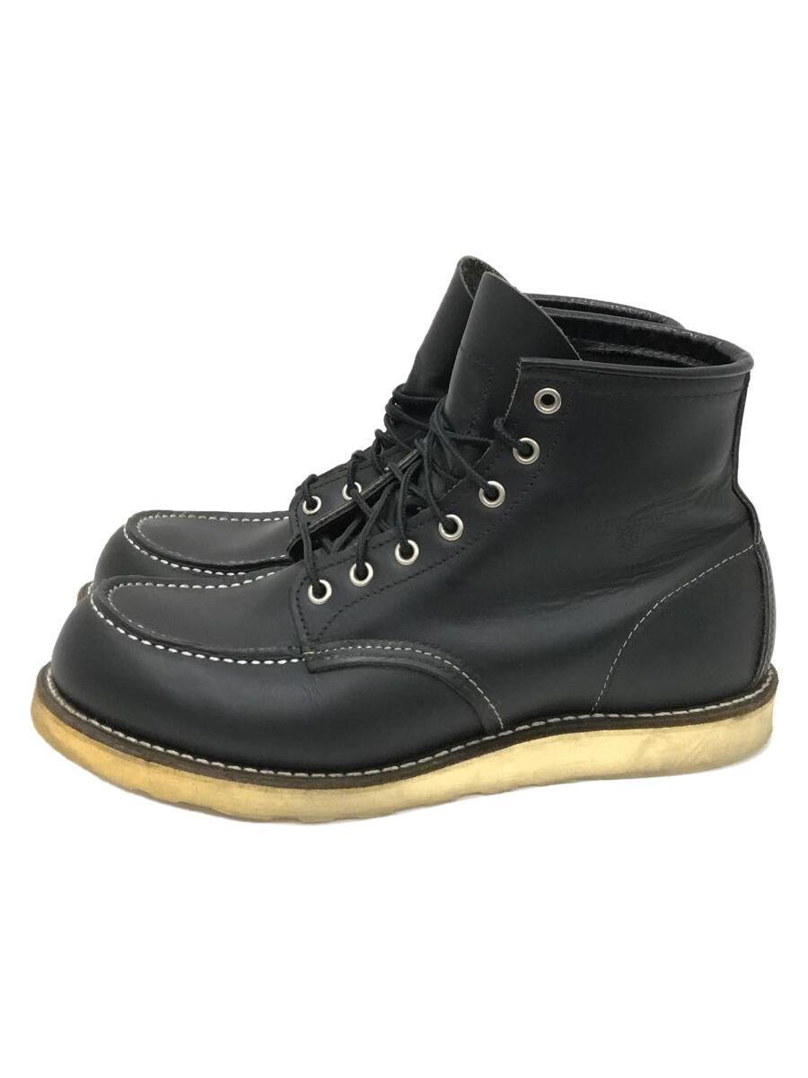 RED WING◆REDWING/6-INCH CLASSIC MOC BOOT/6 インチクラシックモックブーツ/27.5cm/BLK_画像1