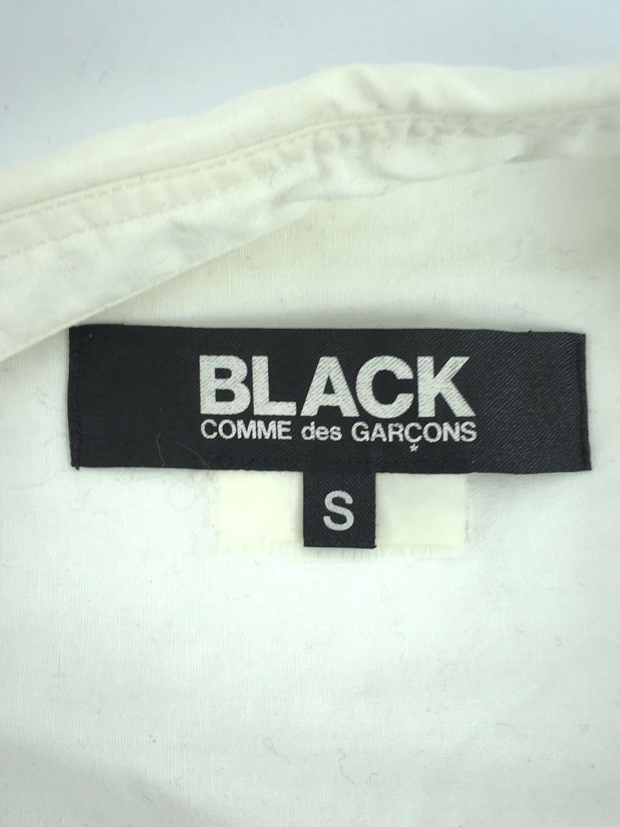 BLACK COMME des GARCONS◆長袖シャツ/S/コットン/WHT/1J-B022_画像3