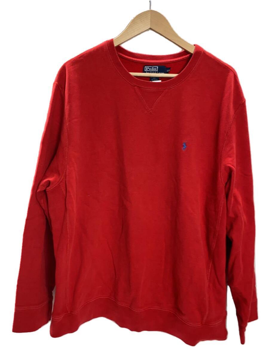 POLO RALPH LAUREN◆スウェット/XXL/コットン/RED_画像1