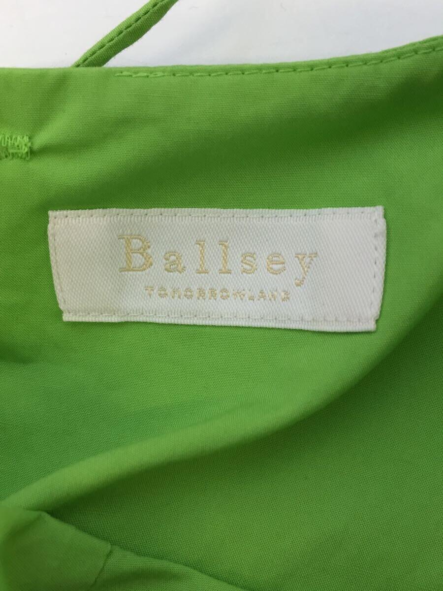 BALLSEY◆半袖ワンピース/34/コットン/GRN_画像3