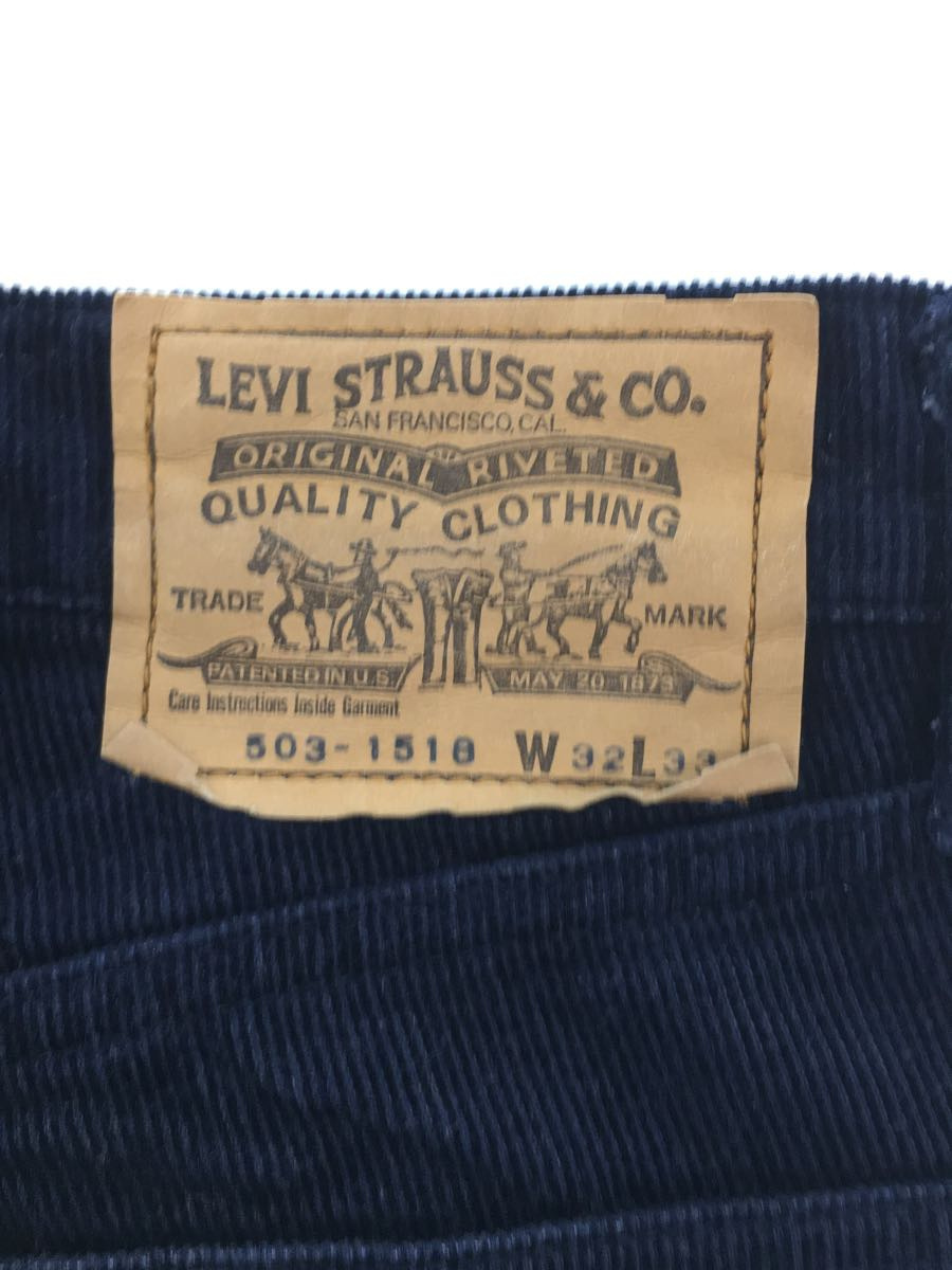 Levi’s◆503-1518/ボトム/32/コーデュロイ/NVY/無地/日本製_画像3