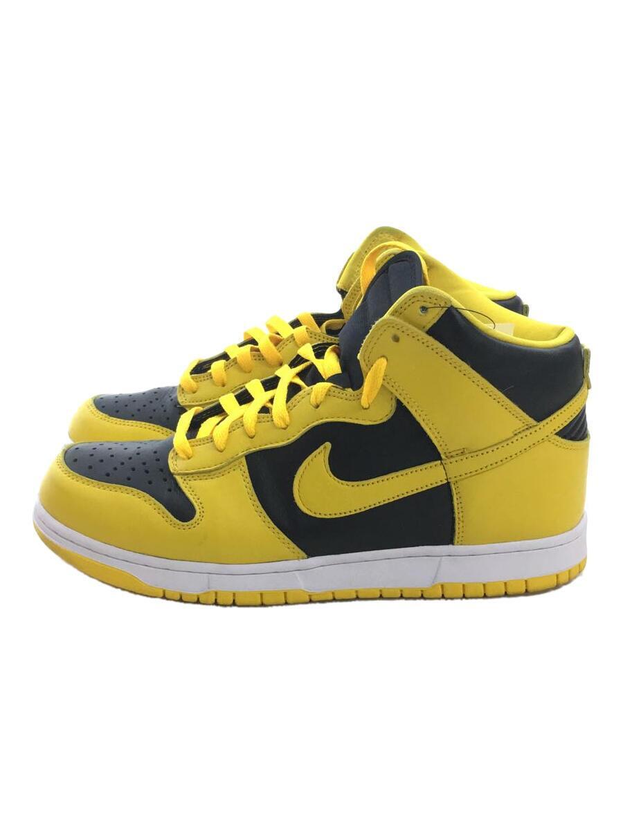 NIKE◆Dunk High/Black/Varsity Maize/ハイカットスニーカー/28.5cm/CZ8149-002