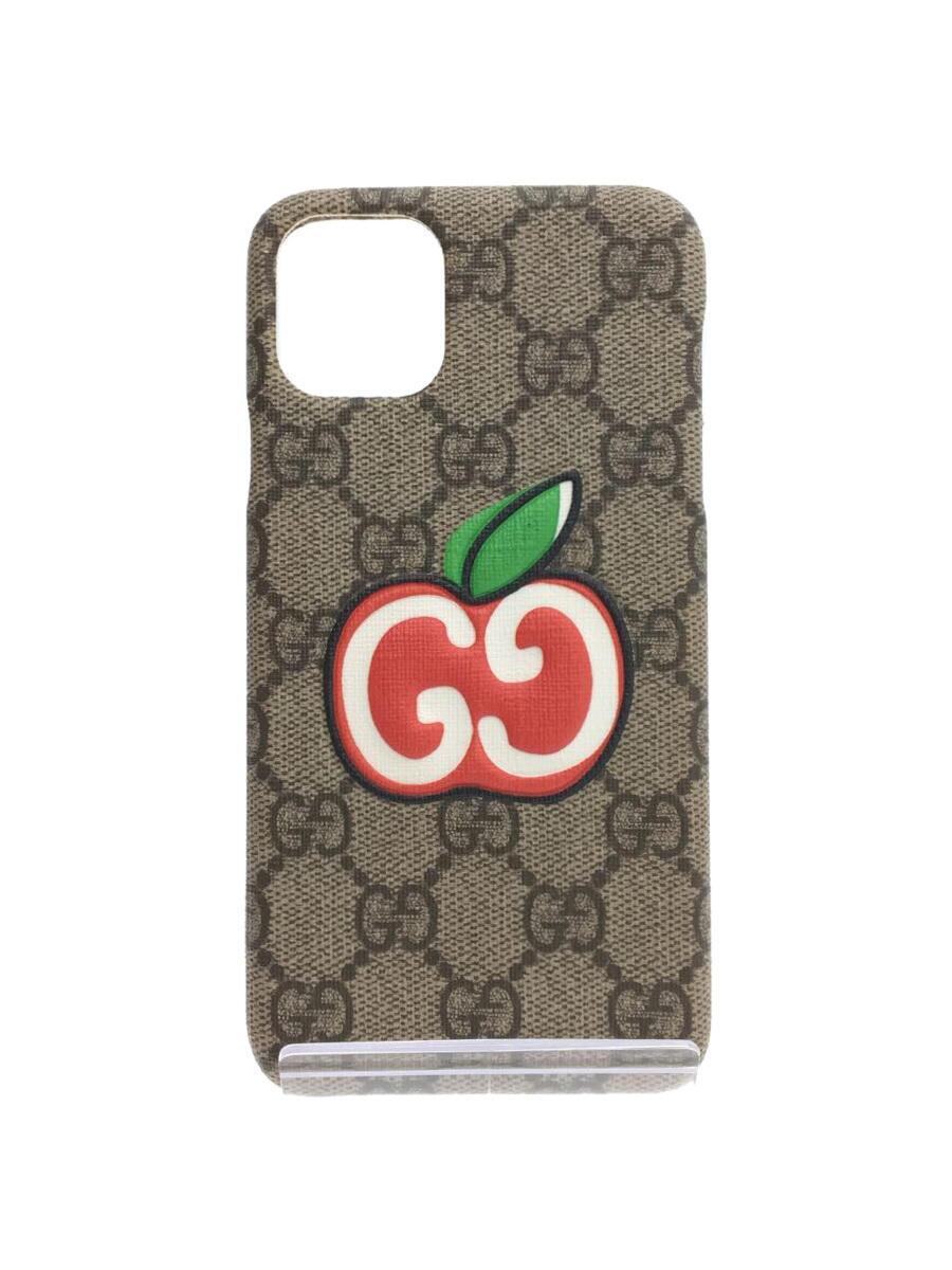 GUCCI◆iPhone11 Pro MAX GGスプリームキャンバス アップル/PVC/BEG/総柄/624900_画像1