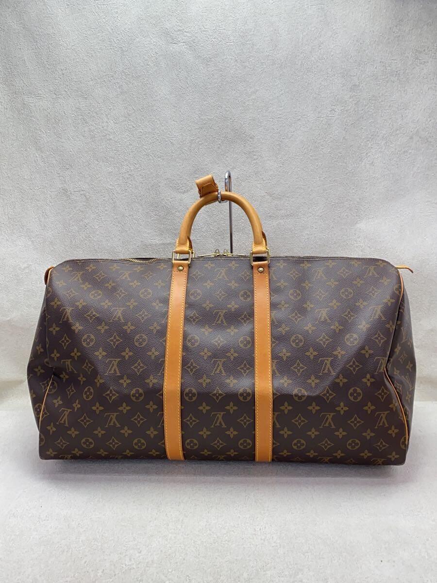 LOUIS VUITTON◆M41424/キーポル55/ボストンバッグ/PVC/BRW/モノグラム/LV/ロゴ_画像3