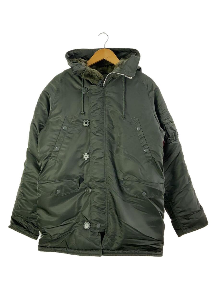 ALPHA INDUSTRIES◆ナイロンジャケット/L/ナイロン/KHK/20094-476_画像1