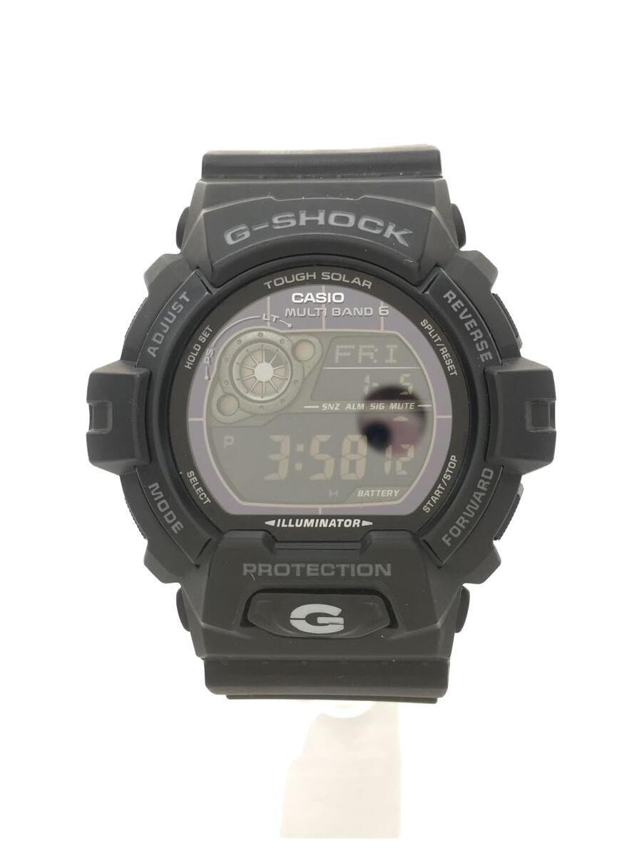 CASIO◆ソーラー腕時計・G-SHOCK/デジタル/BLK_画像1