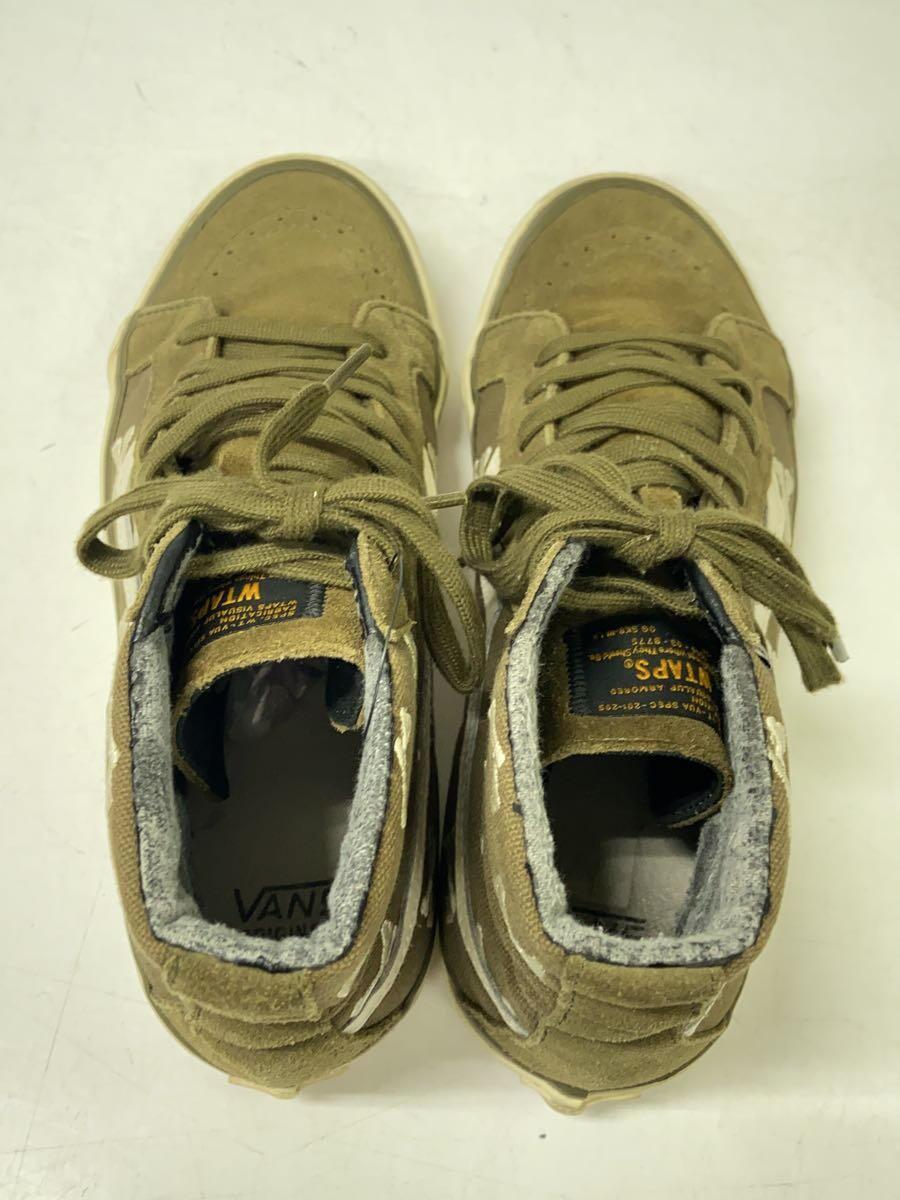 VANS◆×WTAPS/SK8-Hi Olive Crossbones/ハイカットスニーカー/28cm/KHK_画像3