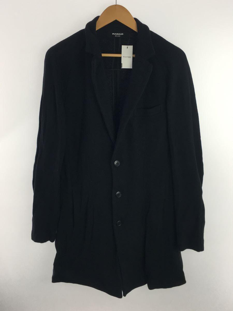 1piu1uguale3◇コート/L/コットン/BLK/無地 1piu1uguale3◇コート/L/コットン/BLK/無地