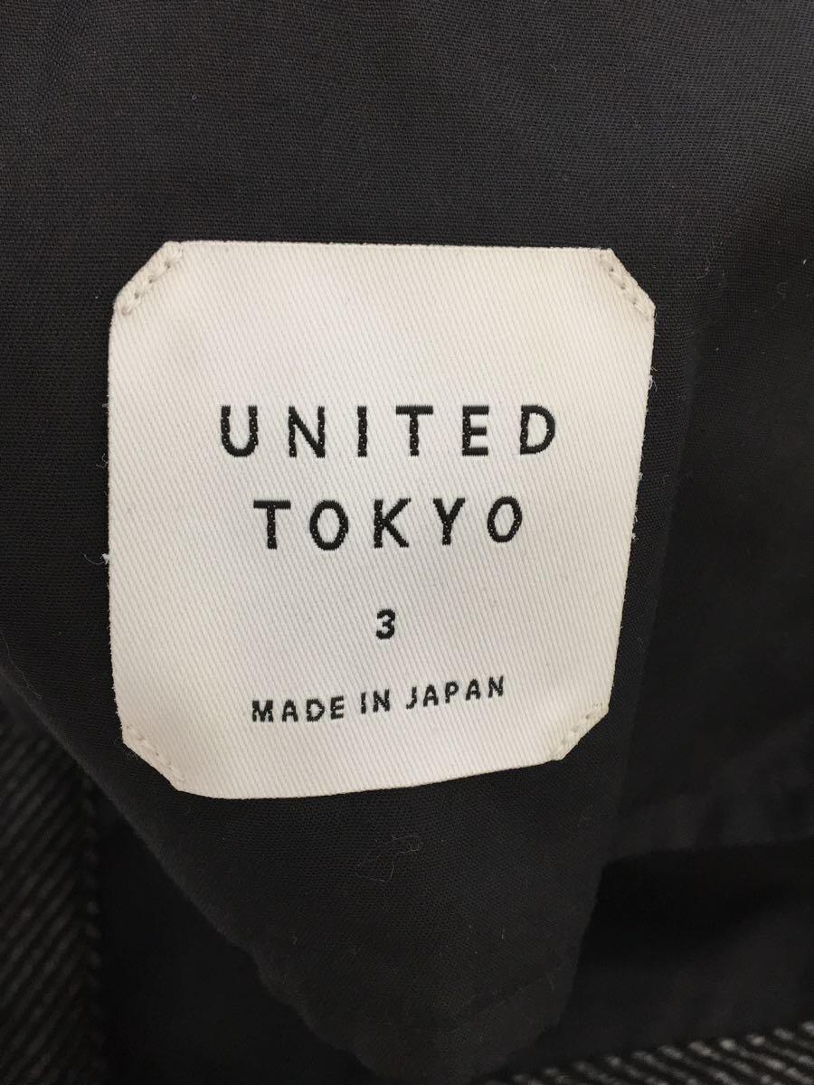 UNITED TOKYO◆タックパンツ/409541014/ヘリンボーン/グレー/3_画像4