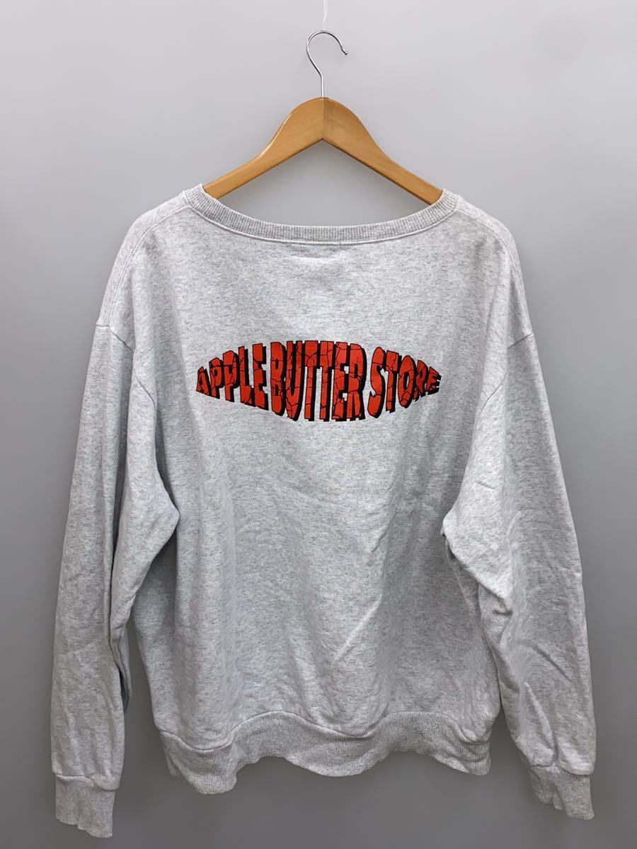 BoTT◆×APPLE BUTTER STORE/21AW/スウェット/XL/コットン/GRY/213SPBOTT03_画像2