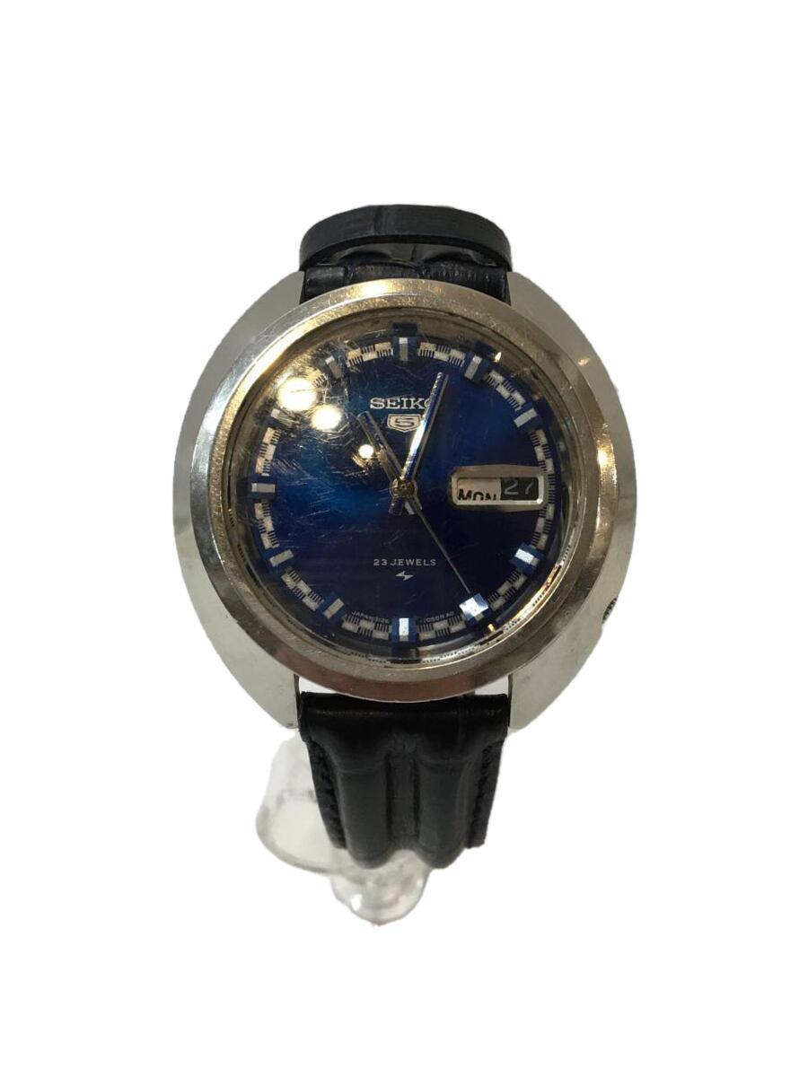 1着でも送料無料 SEIKO◆SEIKO5/グランプリダイヤル/自動巻腕時計/アナログ/-/BLU/BLK/5126-7030 その他