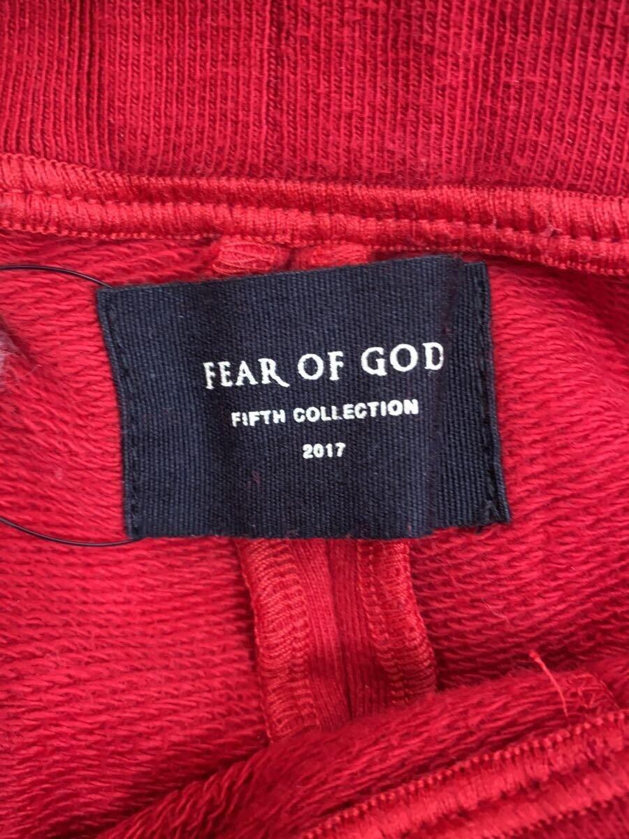FEAR OF GOD◆FIFTH COLLECTION/HEAVY TERRY SWEAT PANT/L/コットン/RED/5C17FT_画像4