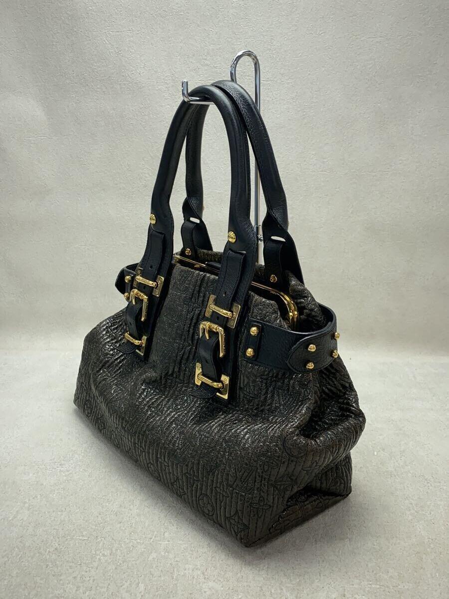 LOUIS VUITTON◆バイカー_モノグラム・モタード_BLK/レザー/BLK_画像2