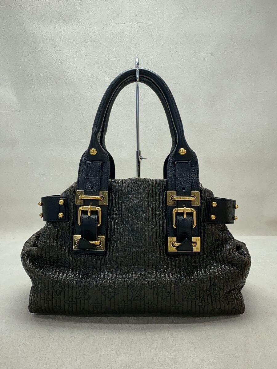 LOUIS VUITTON◆バイカー_モノグラム・モタード_BLK/レザー/BLK_画像3