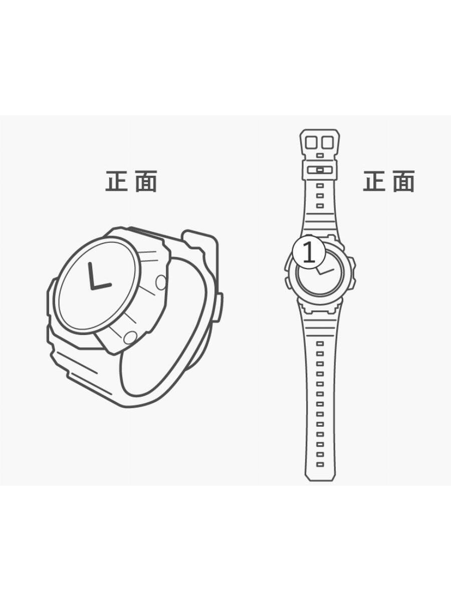 CASIO◆クォーツ腕時計・G-SHOCK/デジタル/BLK_画像6