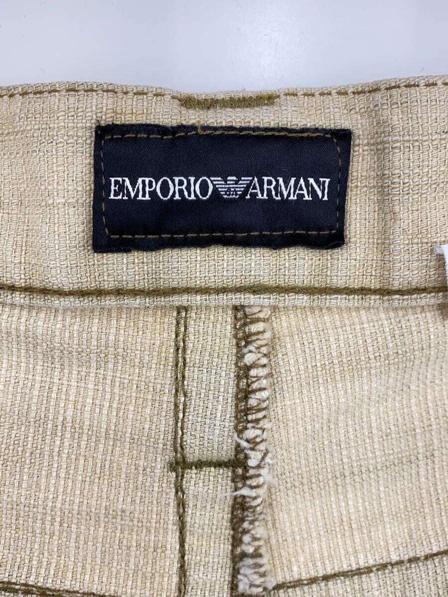 EMPORIO ARMANI◆ブーツカットパンツ/31/-/CRM/フリンジ_画像4