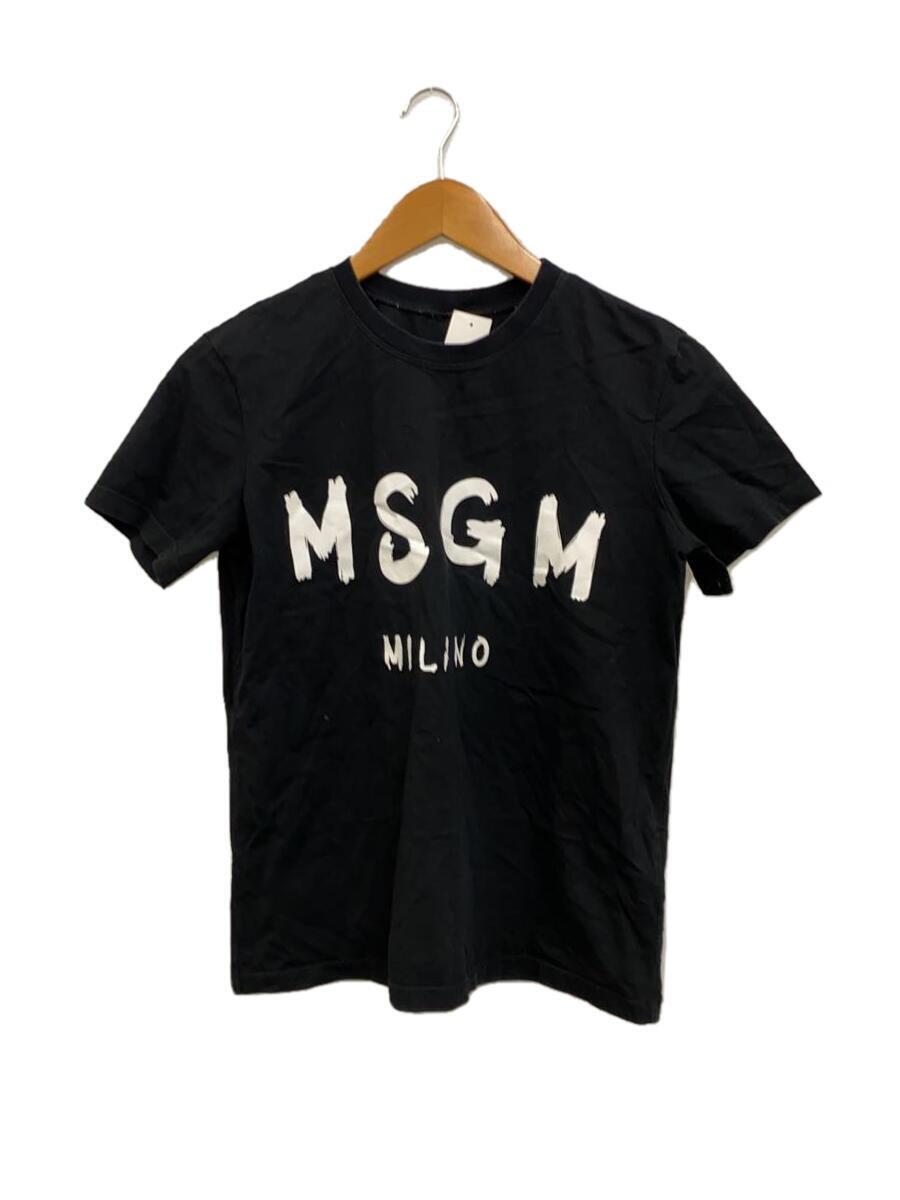 MSGM◆Tシャツ/S/コットン/BLK/2542MDM160_画像1