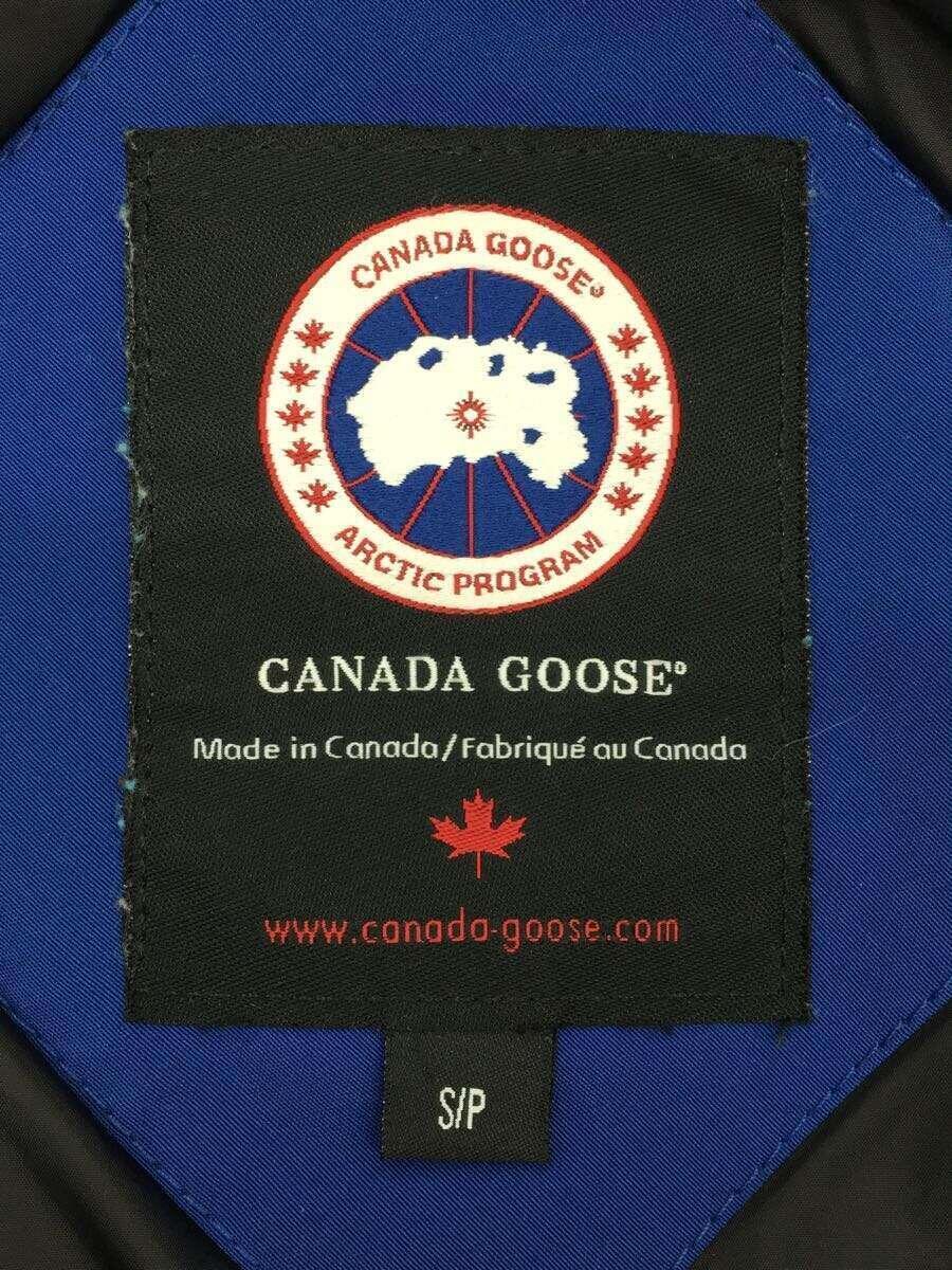 CANADA GOOSE◆ダウンジャケット/S/ポリエステル/BLU/68F8490_画像3