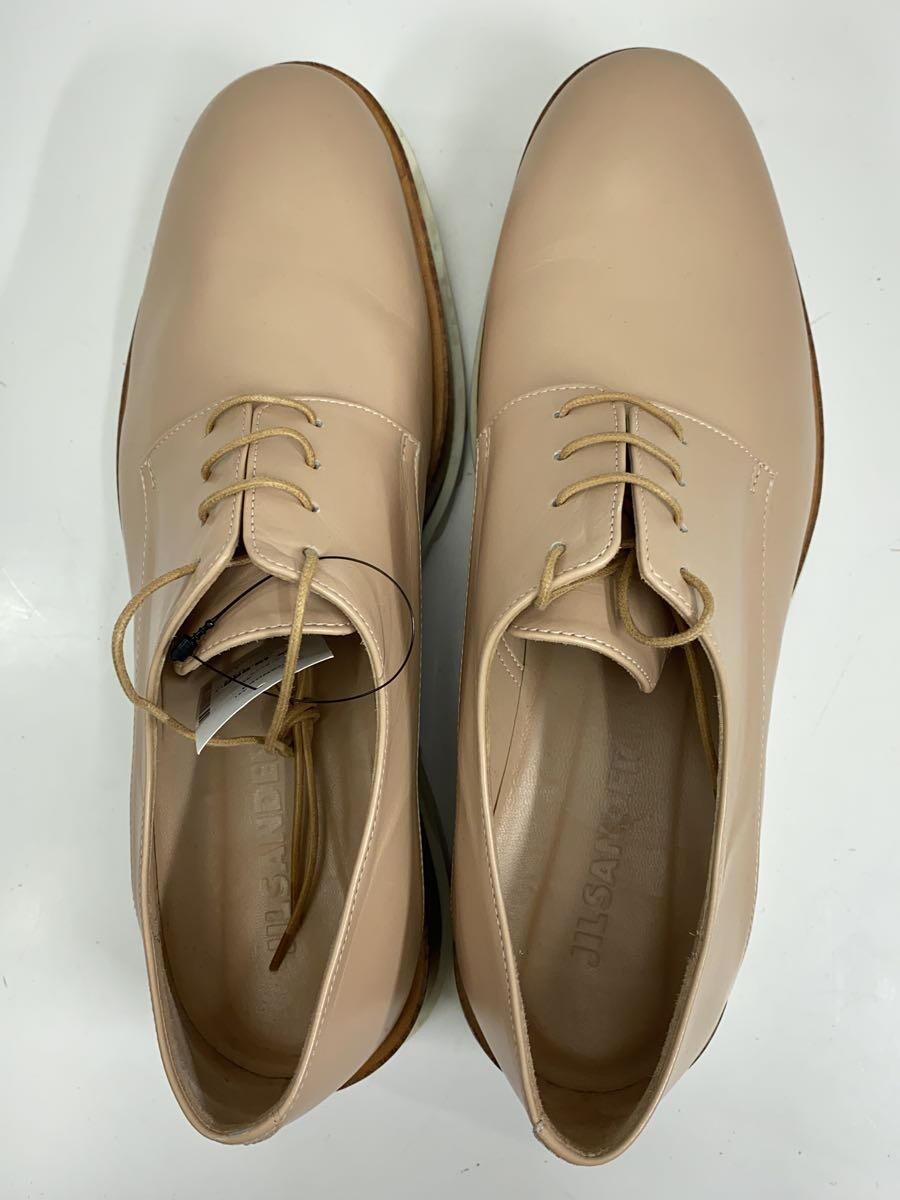 JIL SANDER◆Nude Leather and Wood Platform Oxfords/ドレスシューズ/40/BEG_画像3