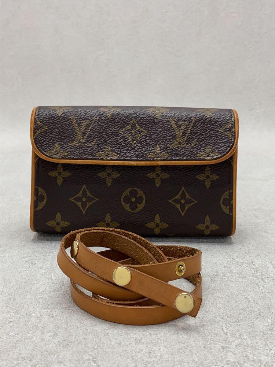 LOUIS VUITTON* pochette *f Rolland tea n_ monogram * canvas _BRW/PVC/BRW