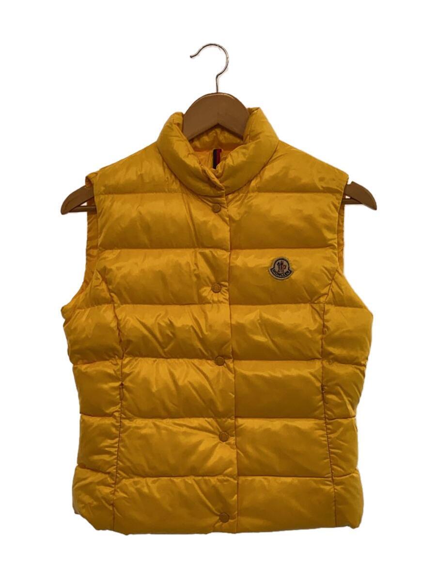 MONCLER* down vest /0/ nylon / yellow 