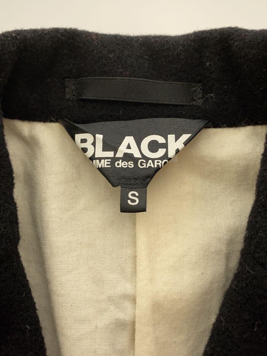 BLACK COMME des GARCONS◆3Bテーラードジャケット/S/ウール/BLK/無地/1P-J020/AD2015_画像3