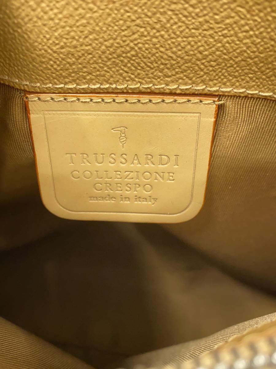 TRUSSARDI◆ハンドバッグ/-/CML/無地_画像6