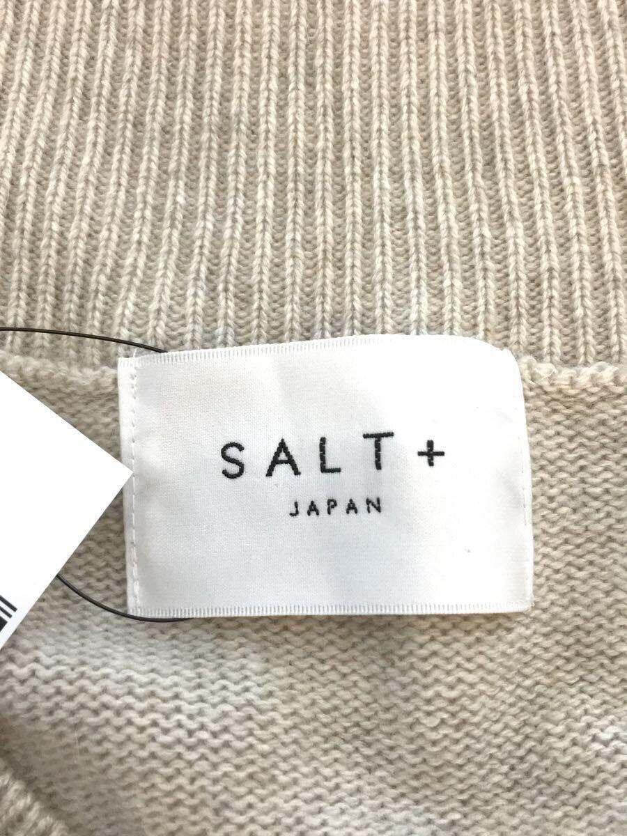 SALT+JAPAN◆長袖ワンピース/38/レーヨン/BEG/無地_画像3